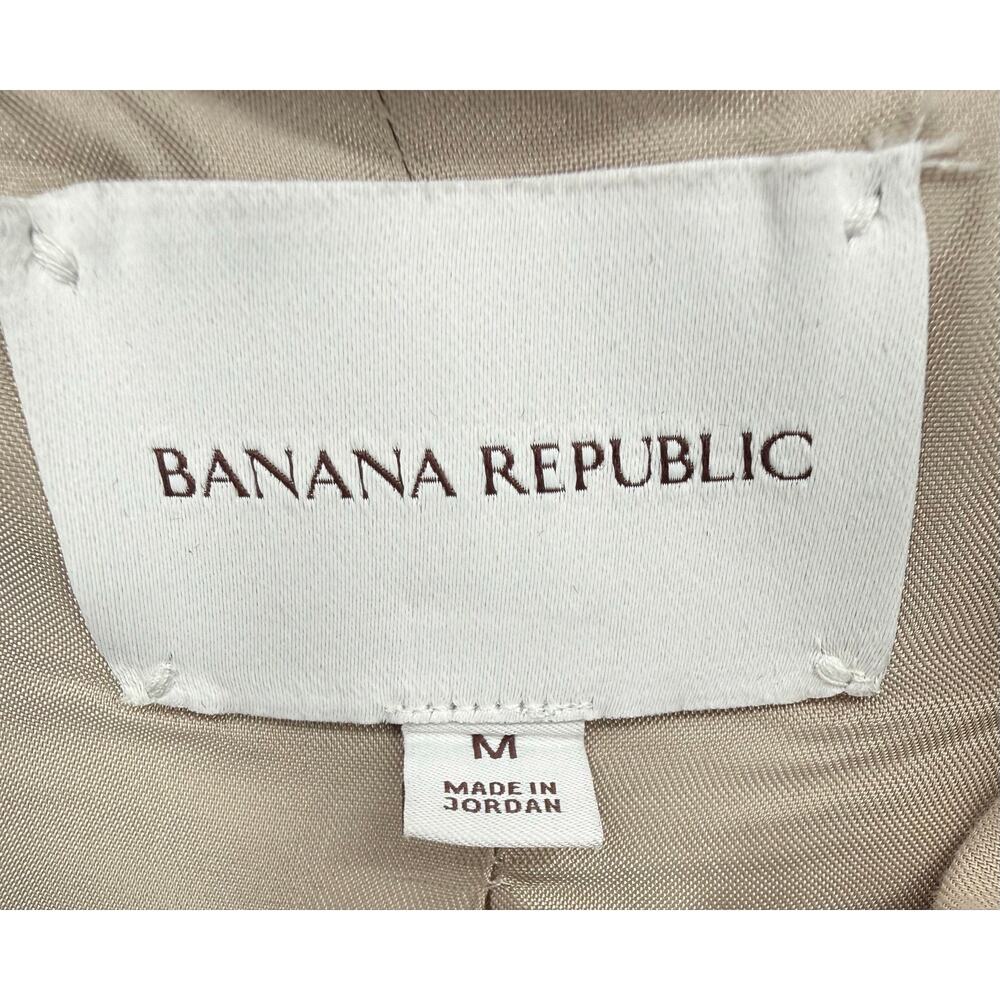 Banana Republic Oversized Utility Twill Pullover Jacket Beige Green Size Medium - Picture 5 of 14